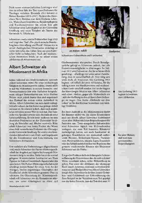 Vorschauseite 2: Albert Schweitzer