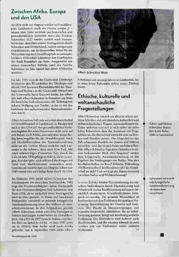 Vorschauseite 4: Albert Schweitzer