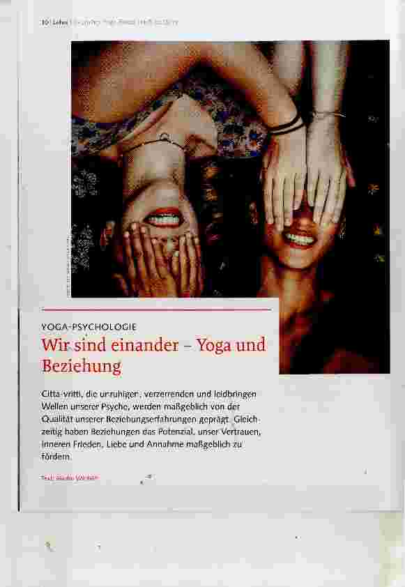 Vorschauseite 1: Wir sind einander - Yoga und Beziehung