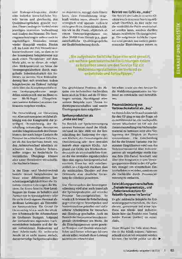 Vorschauseite 2: Industríepartnerschaften im Klinikumfeld