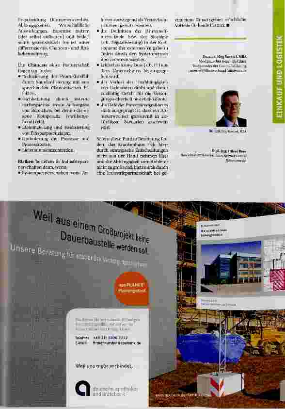 Vorschauseite 4: Industríepartnerschaften im Klinikumfeld