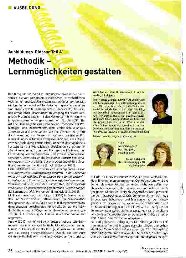 Vorschauseite 1: Methodik- JxSP* Lernmöglichkeiten gestalten
