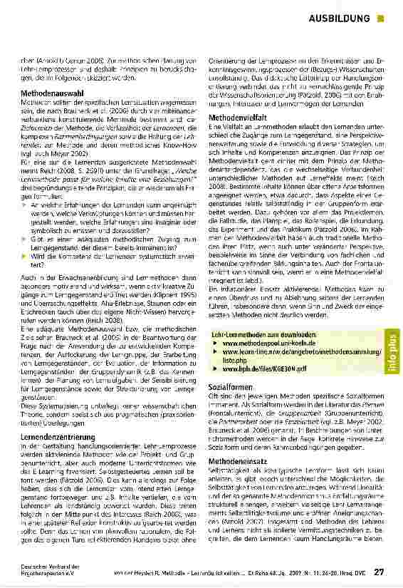 Vorschauseite 2: Methodik- JxSP* Lernmöglichkeiten gestalten