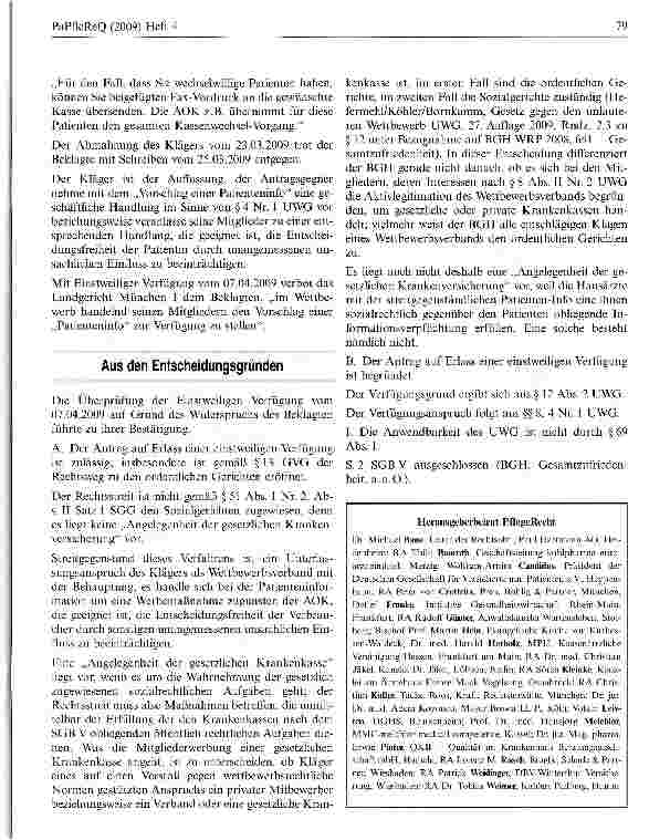 Vorschauseite 2: Entscheidungen Patienteninformation zum Krankenkassenwechsel