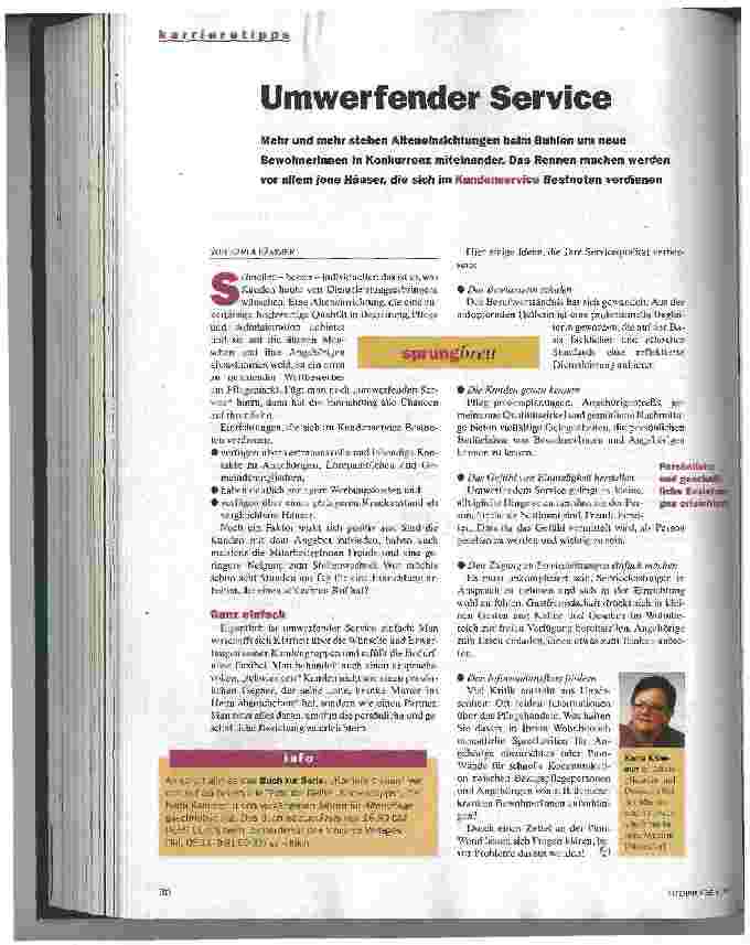 Vorschauseite 1: Umwerfender Service