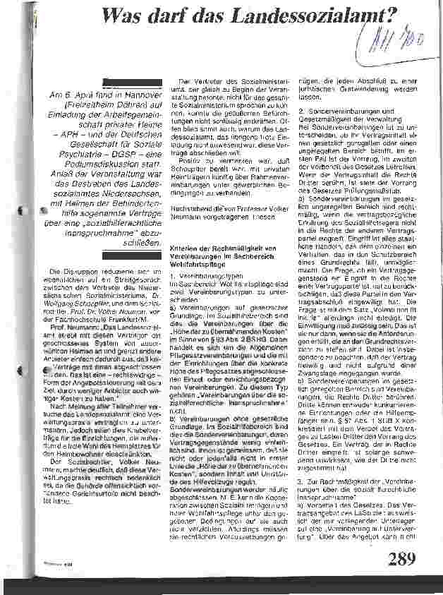 Vorschauseite 1: Was darf das Landessozialamt?