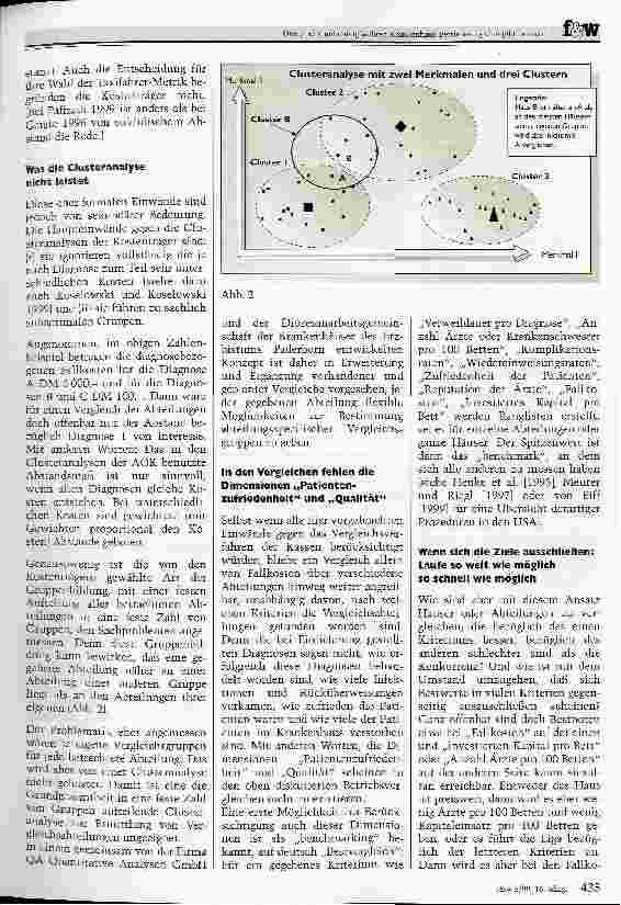 Vorschauseite 4: Den einen und einzig wahren Krankenhaus-Betriebsvergleich gibt es nicht Ein Plädoyer für die Suche nach neuen Wegen zum Erfolg