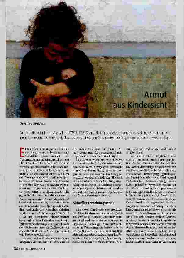 Vorschauseite 1: Armut aus Kindersicht