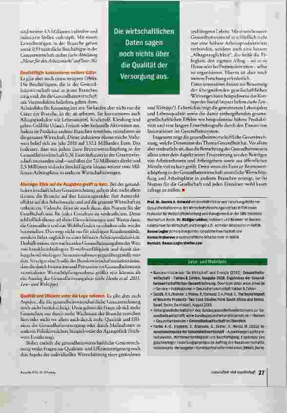 Vorschauseite 5: Gesundheitspaket mit Ausstrahlung