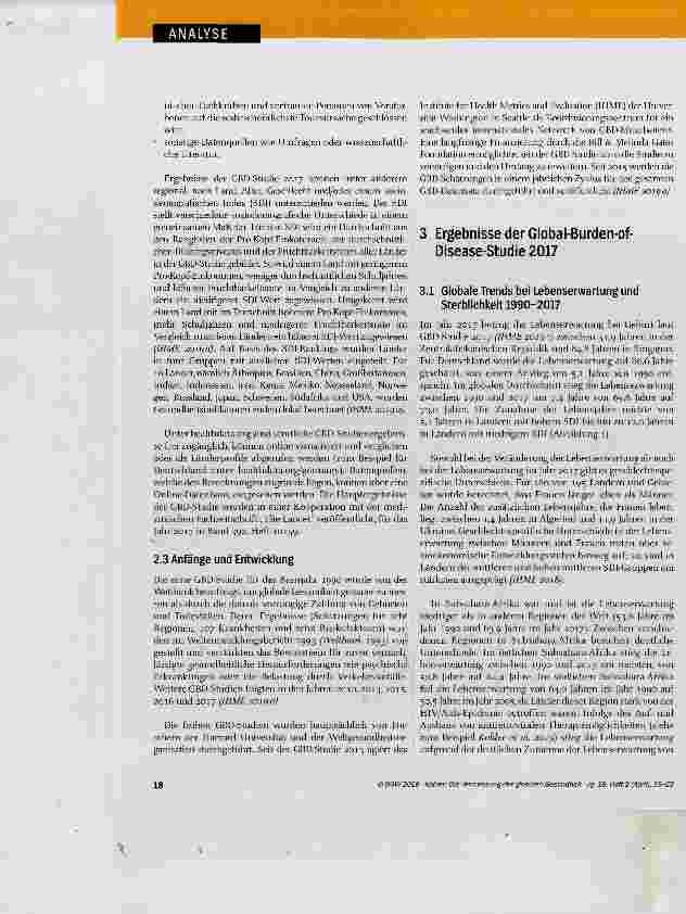 Vorschauseite 3: Die Vermessung der globalen Gesundheit