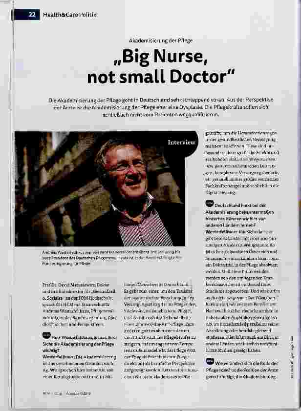 Vorschauseite 1: Big Nurse, not small Doctor