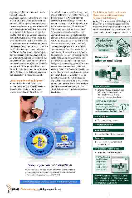 Vorschauseite 3: Her damit, weg damit: eine kleine Geschichte der geburtshilflichen Analgesie und Anästhesie