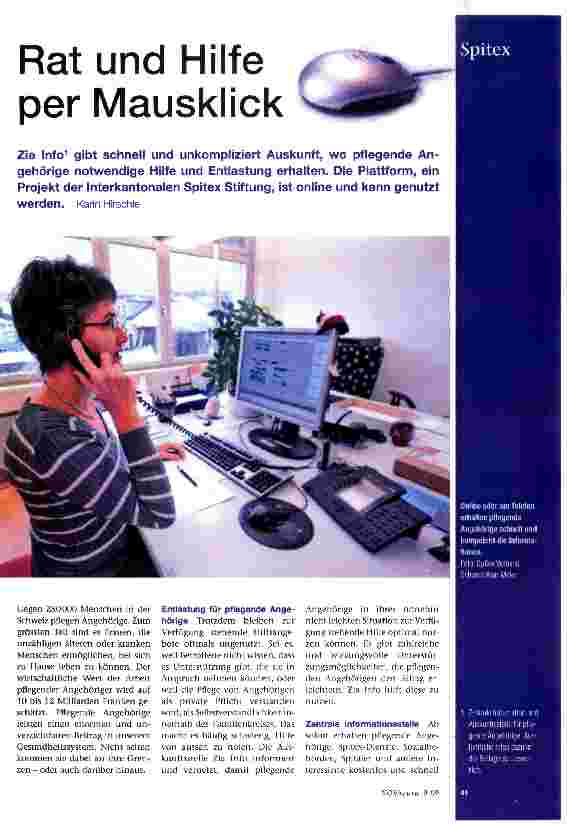 Vorschauseite 1: Rat und Hilfe per Mausklick