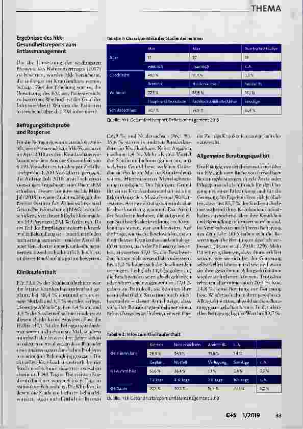 Vorschauseite 4: Zum aktuellen Stand des Entlassmanagements in Krankenhäusern