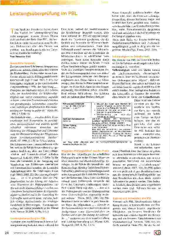 Vorschauseite 1: Leistungsüberprüfung im PBL
