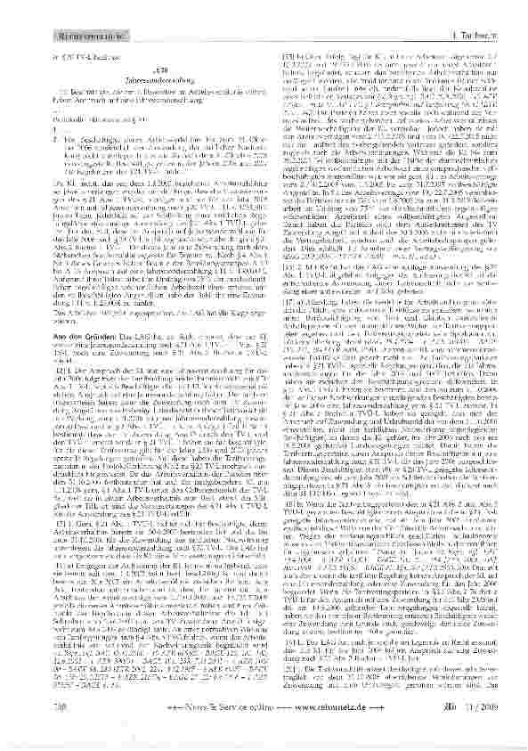 Vorschauseite 2: Tarifliche Jahressonderzahlung -Übergangsregelung