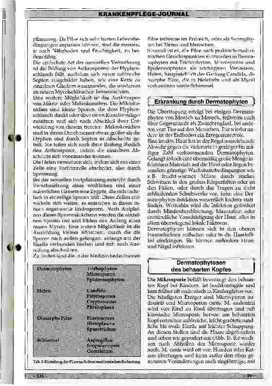 Vorschauseite 2: Ursachen, Klinik und Therapie von Mykosen