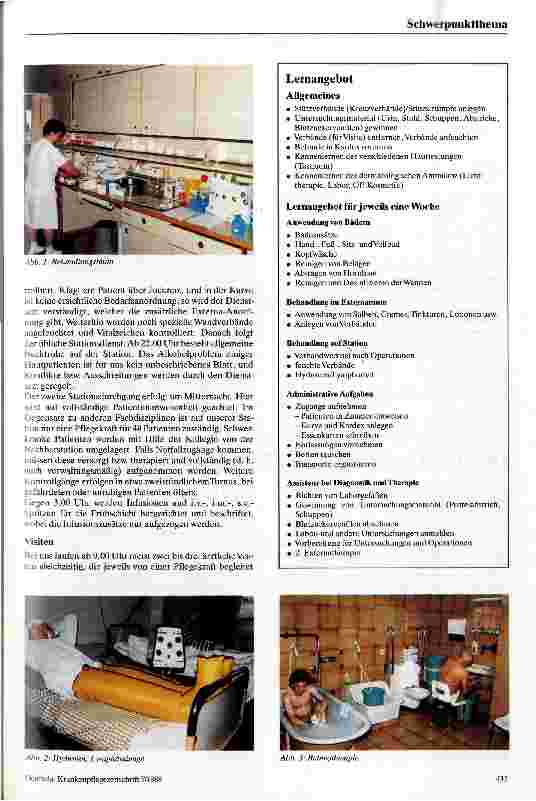 Vorschauseite 4: Pflegearbeit auf einer dermatologischen Station