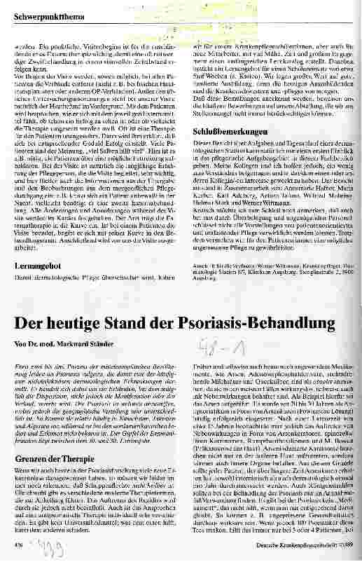 Vorschauseite 5: Pflegearbeit auf einer dermatologischen Station