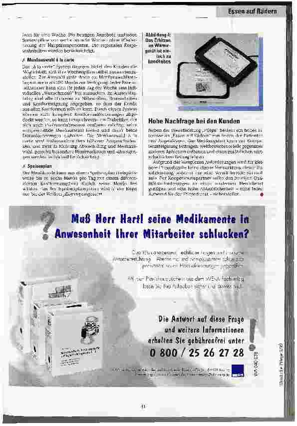 Vorschauseite 3: Tiefgekühlt oder heiß... Was ambulante Pflegedienste bei der Dienstleistung Essen auf Rädern beachten sollten