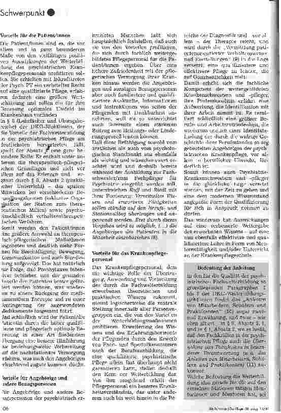 Vorschauseite 3: Die Bedeutung der Fachweiterbildung in der Krankenpflege
