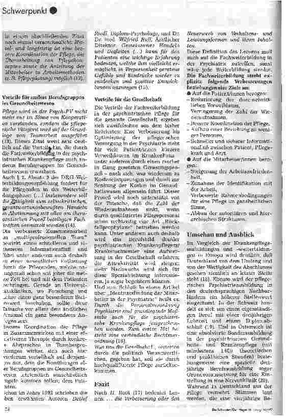 Vorschauseite 4: Die Bedeutung der Fachweiterbildung in der Krankenpflege