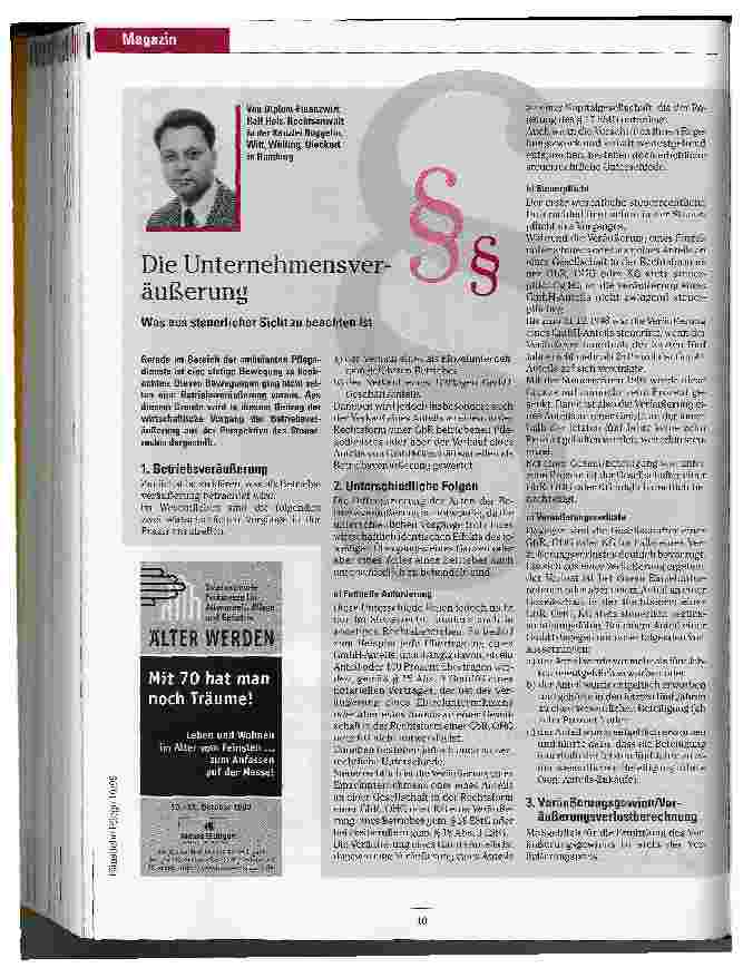 Vorschauseite 1: Die Unternehmensveräußerung