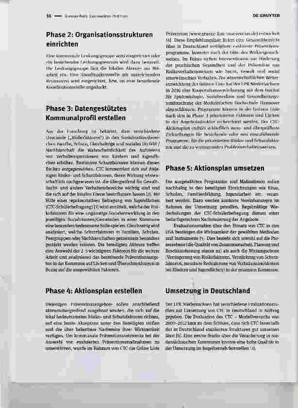 Vorschauseite 2: Communities That Care: integrierte Gewaltprävention in der Kommune