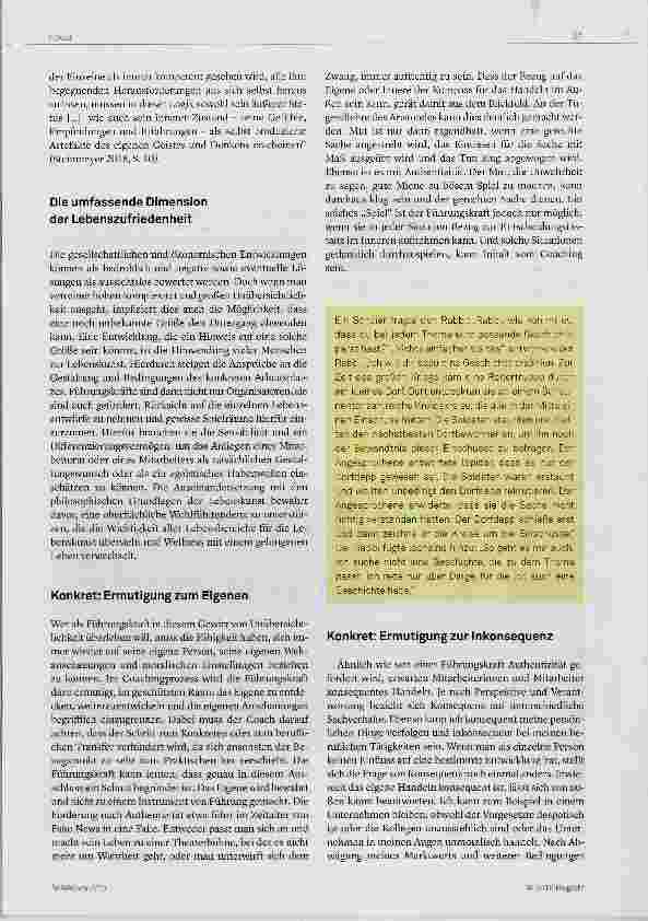 Vorschauseite 3: Die Sinnfrage Überlegungen zu Coaching und Mitarbeiterführung in der Pflege