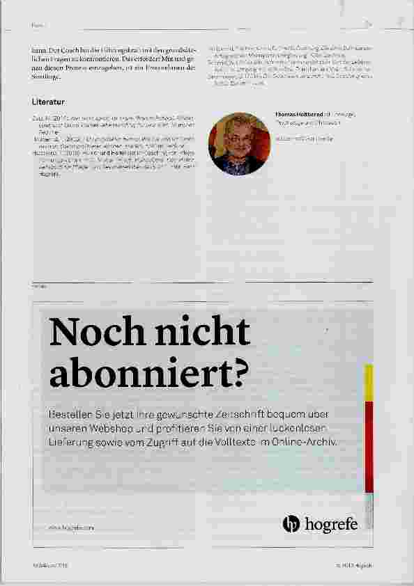 Vorschauseite 5: Die Sinnfrage Überlegungen zu Coaching und Mitarbeiterführung in der Pflege