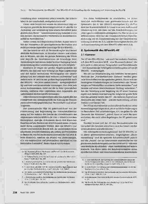 Vorschauseite 2: Die Normzwecke des BPersVG Der BPersVG-AT als Grundlage für die Auslegung und Anwendung des Personalvertretungsrechts
