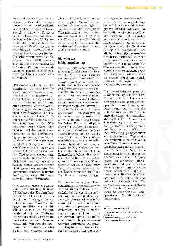 Vorschauseite 2: Personalmanagement im OP Chancen und Grenzen