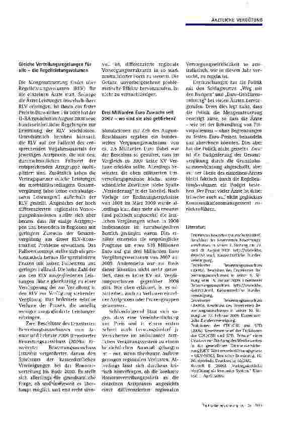 Vorschauseite 4: Quo vadis Honorarreform?Antworten und neue Fragen