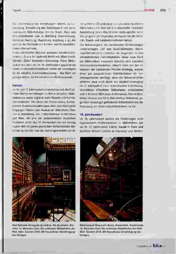 Vorschauseite 2: BIBLIOTHEKEN in Vergangenheit und Gegenwart Teil III: Frühe Neuzeit