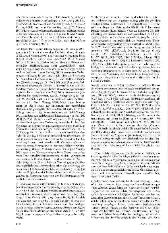 Vorschauseite 4: Heilbehandlungsarzt der Berufsgenossenschaften