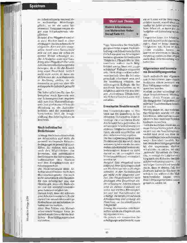 Vorschauseite 2: Mutterschaft ubd ambulanter Arbeitsplatz