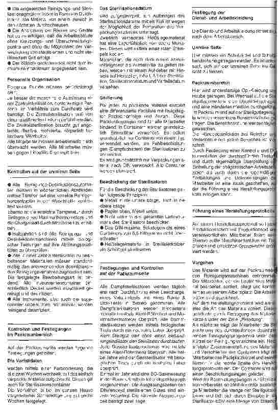 Vorschauseite 2: Konzeption und Durchfühung eines chargenbezogenen Herstellungsprotokolls in der Zentralsterilisation