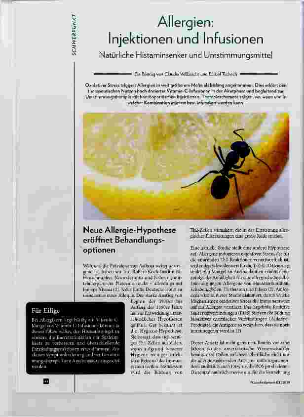 Vorschauseite 1: Allergien: Injektionen und Infusionen
