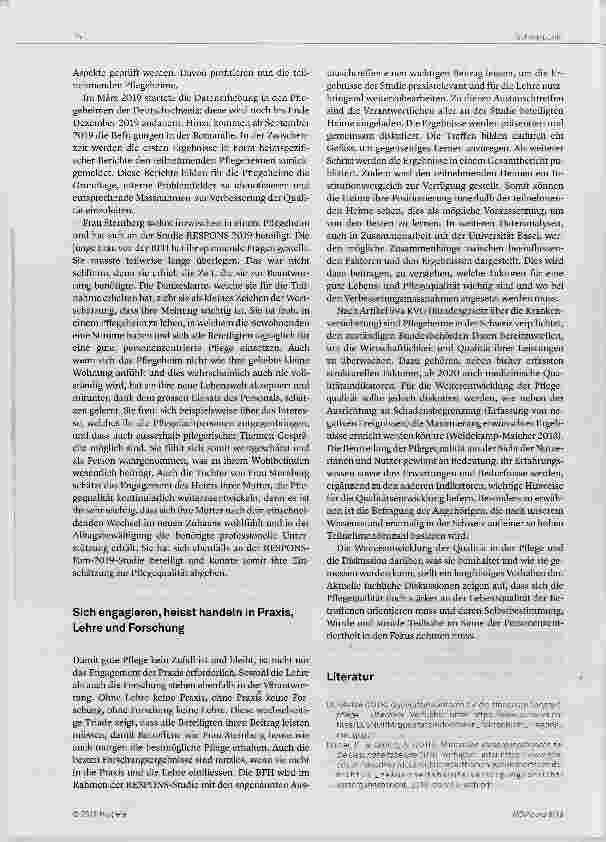 Vorschauseite 4: Gute Pflege ist kein Zufall
