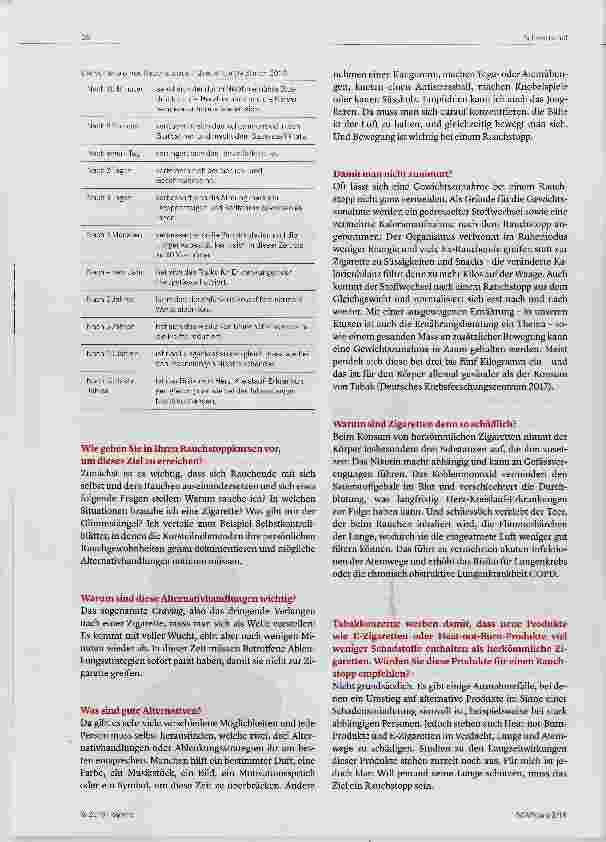 Vorschauseite 2: „Was gibt mir der Glimmstängel? “