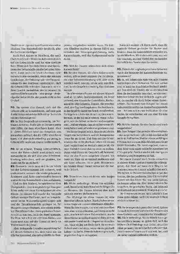 Vorschauseite 2: Gegen den Trend: Wie es gelingen kann, die Kaiserschnittrate zu senken
