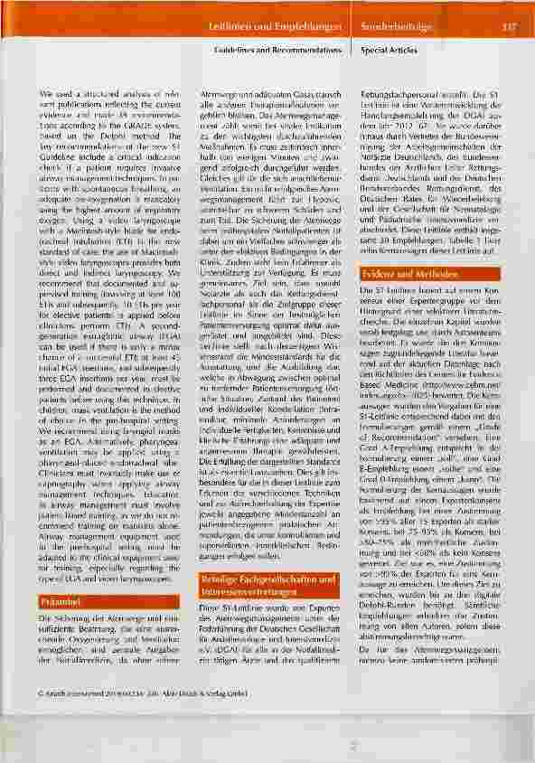 Vorschauseite 2: Prähospitaies Atemwegsmanagement
