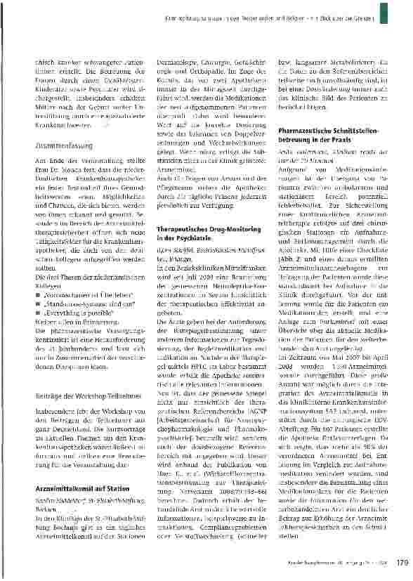 Vorschauseite 5: Krankenhauspharmazie in den Niederlanden und Belgien - ein Blick über die Grenzen