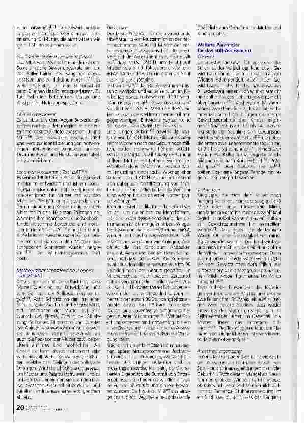 Vorschauseite 2: Stillund GedeihAssessment
