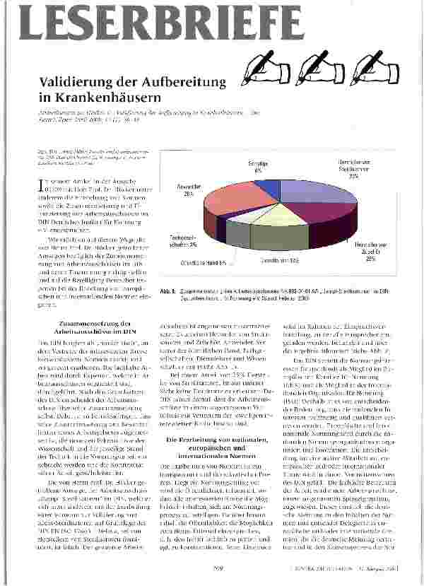 Vorschauseite 1: Validierung der Aufbereitung in Krankenhäusern