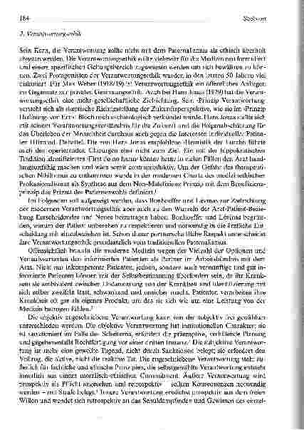 Vorschauseite 2: Bedeutung der Verantwortungsethik von Bonhoeffer und Levinas für die moderne Medizin