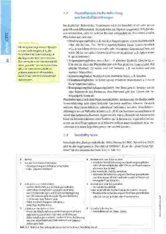 Vorschauseite 2: Physiotherapeutische Untersuchung bei MS