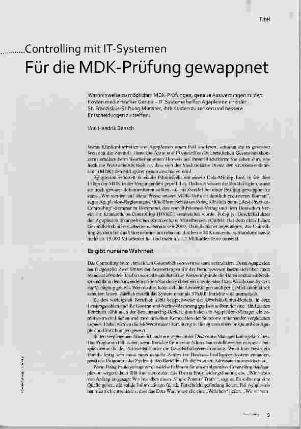 Vorschauseite 1: Für die MDK-Prüfung gewappnet