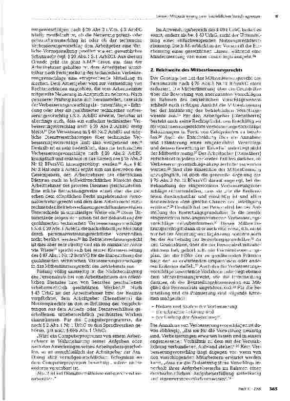 Vorschauseite 2: Mitbestimmung beim betrieblichen Vorschlagswesen