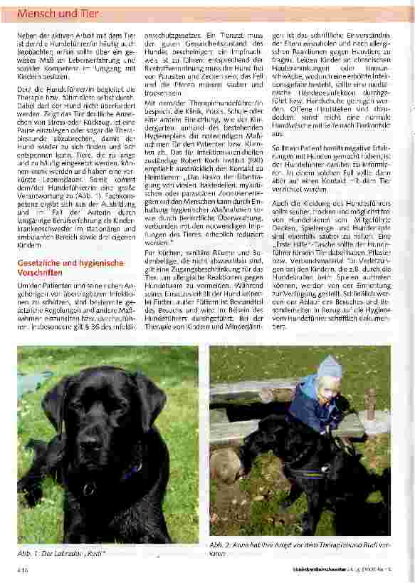 Vorschauseite 2: Tiergestützte Therapie mit einem Hund